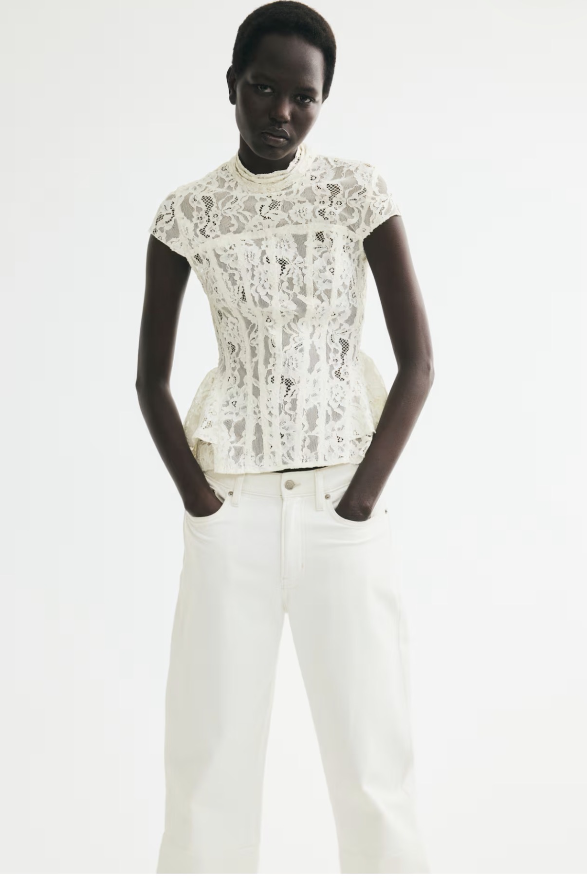 H&M — Lace top